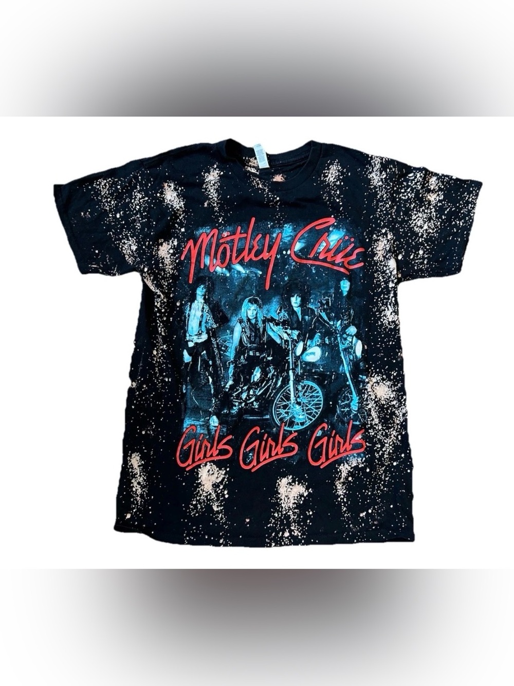 Motley Crue T-Shirt Shirt Tee Tie Dye Dark Girls Girls Girls Adult Medium